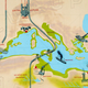 Mapa de Atlantropa. Deutsche Museum Munich